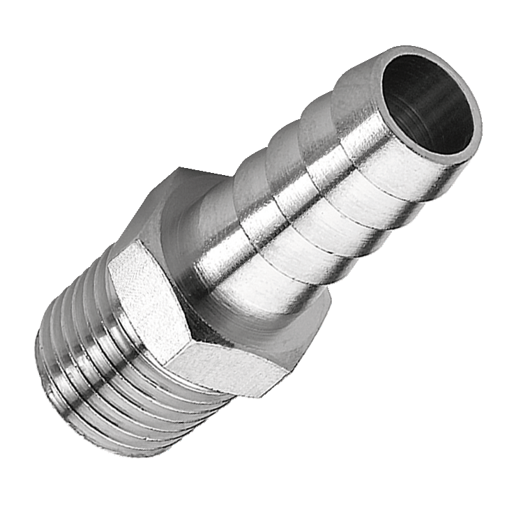 Raccords de tuyaux mâles, filetage avec connecteur de tuyau de 10mm, en  acier inoxydable, 1/2