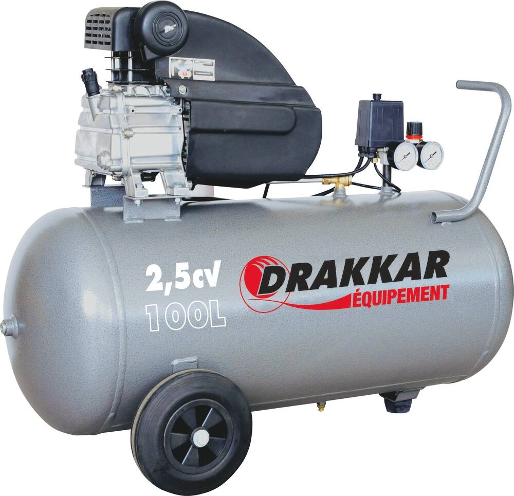 Compresseur DRAKKAR 100L 2,5CV 230V